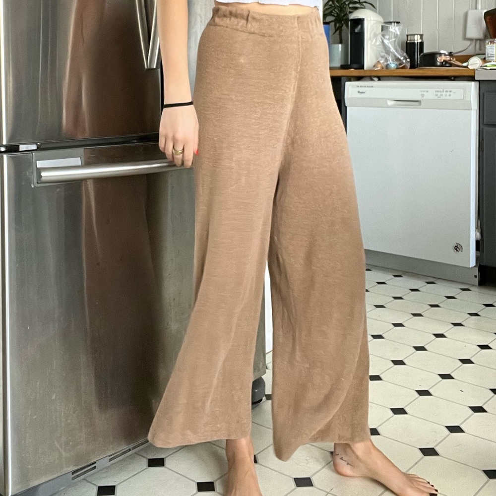 St. Agni Camel Linen Pants